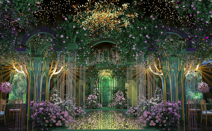 筠连奇妙森林婚礼堂效果展示